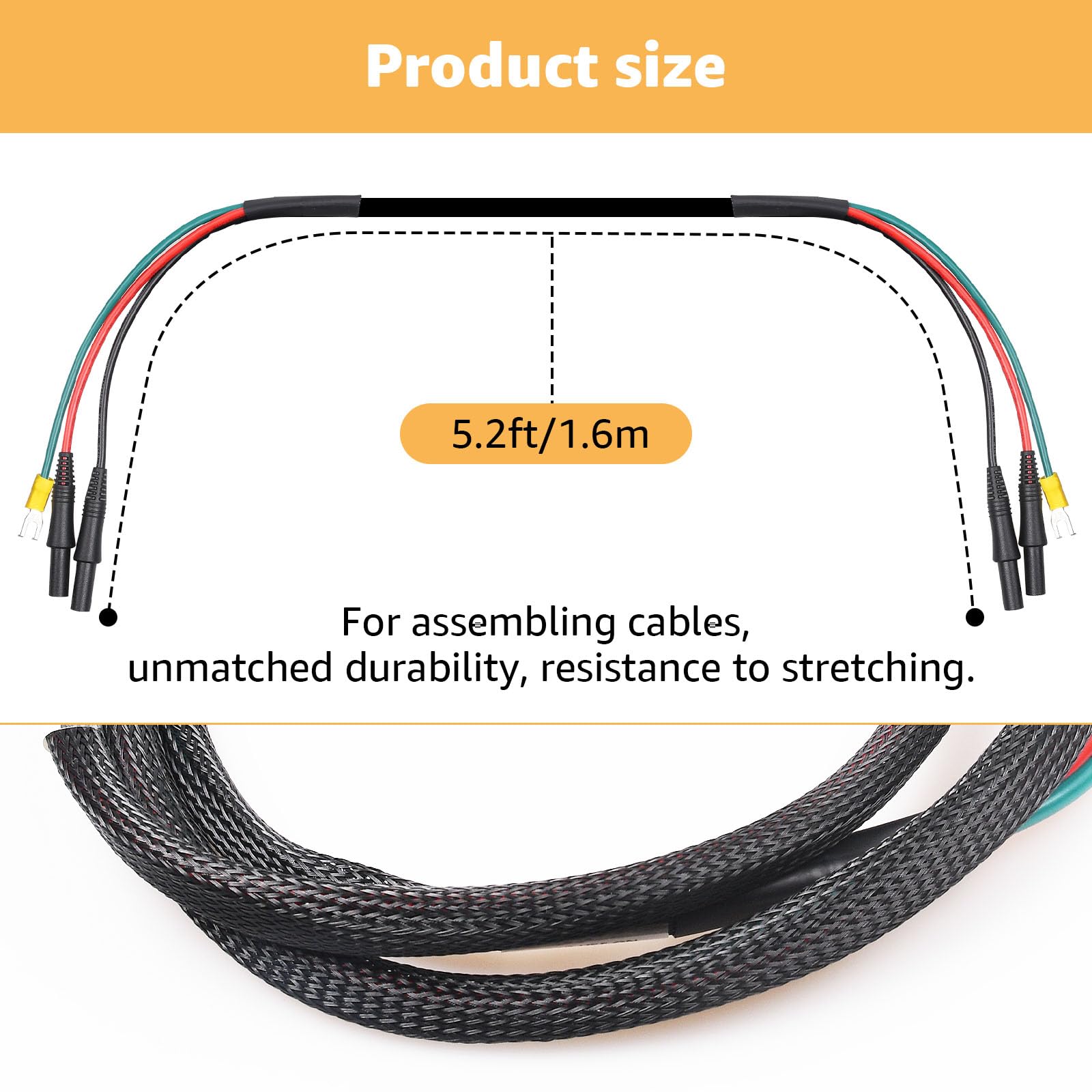 Compact storage case keeps the HPK123HI cable organized for travel.