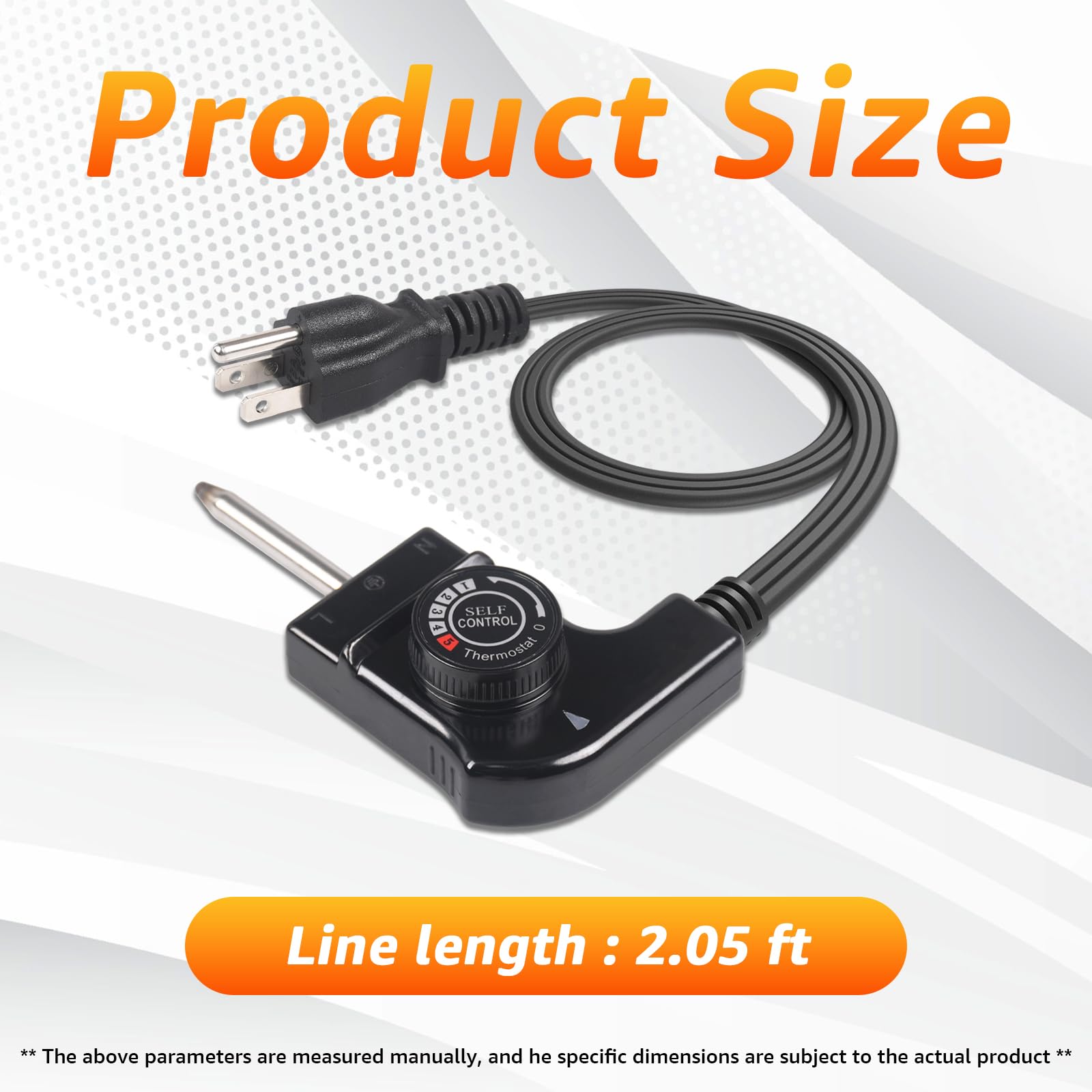 Hodeoo universal thermostat probe cord for Masterbuilt MB25075517 ensuring consistent heat during smoking.