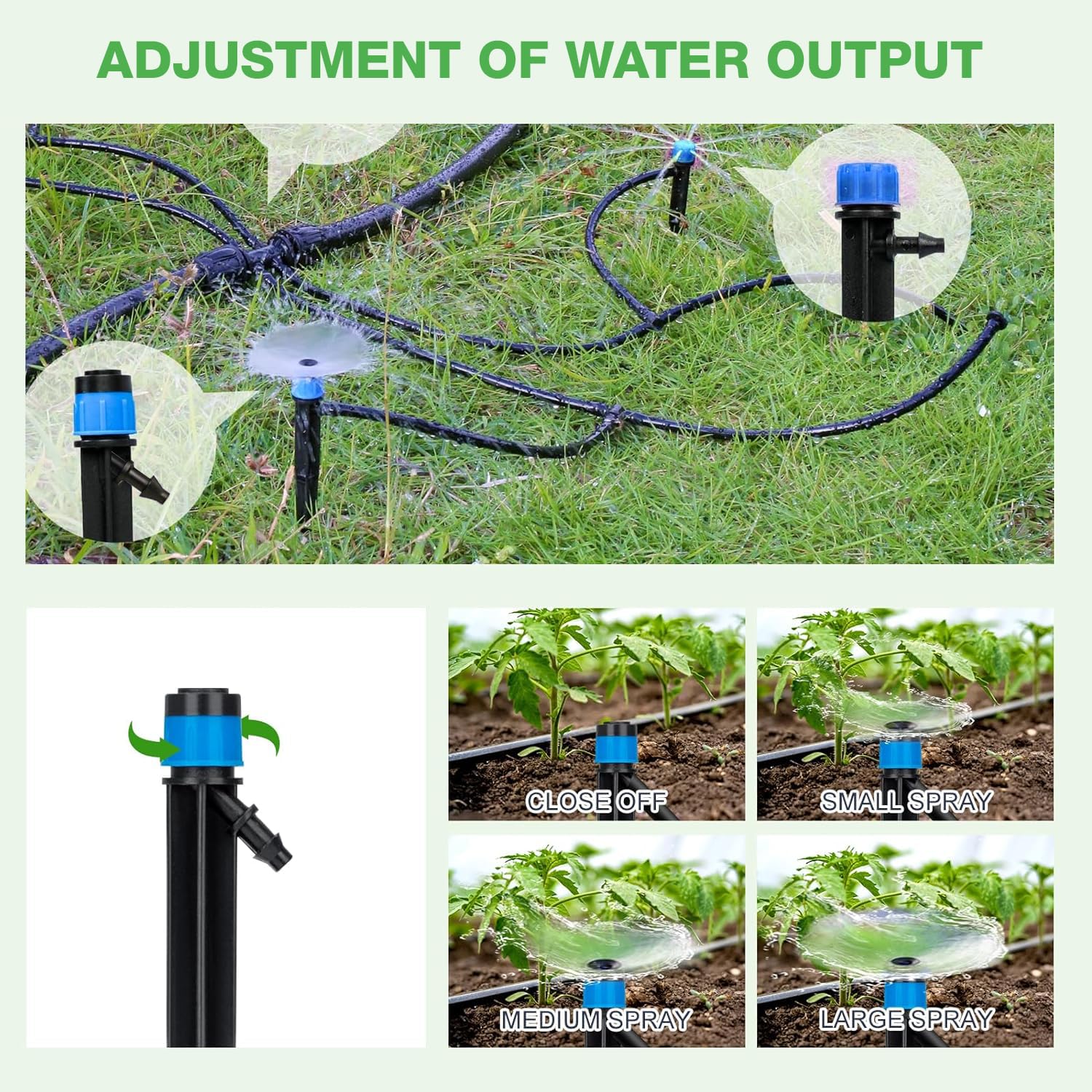 Hodiax detachable emitter heads simplify cleaning and maintenance.