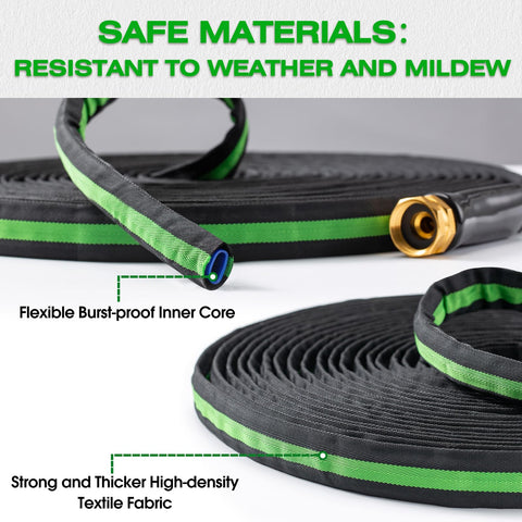 HODUP 75ft pressure-resistant hose handles daily outdoor tasks with ease.