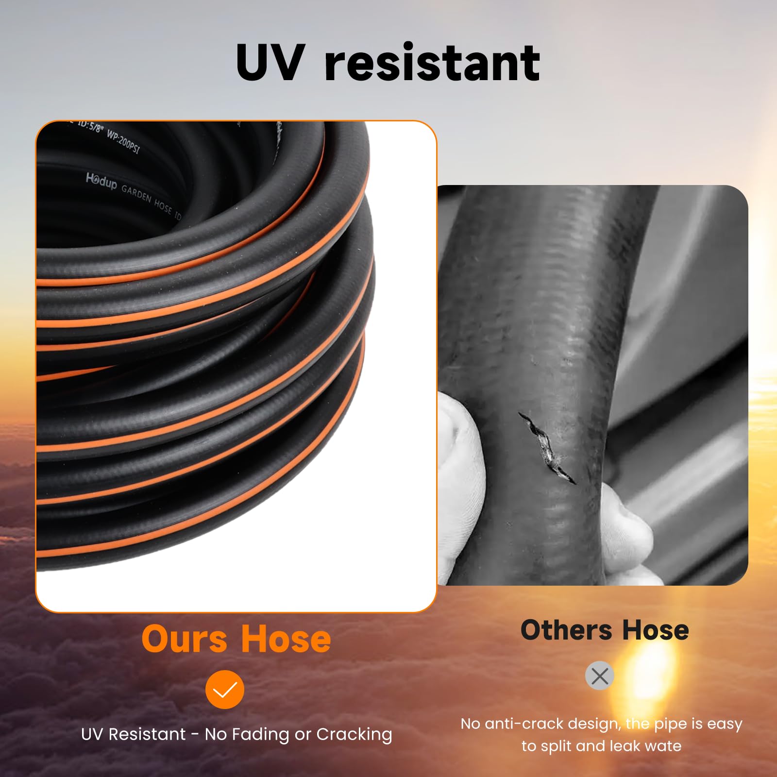 HODUP heavy duty hose all weather flexibility for cold and hot days