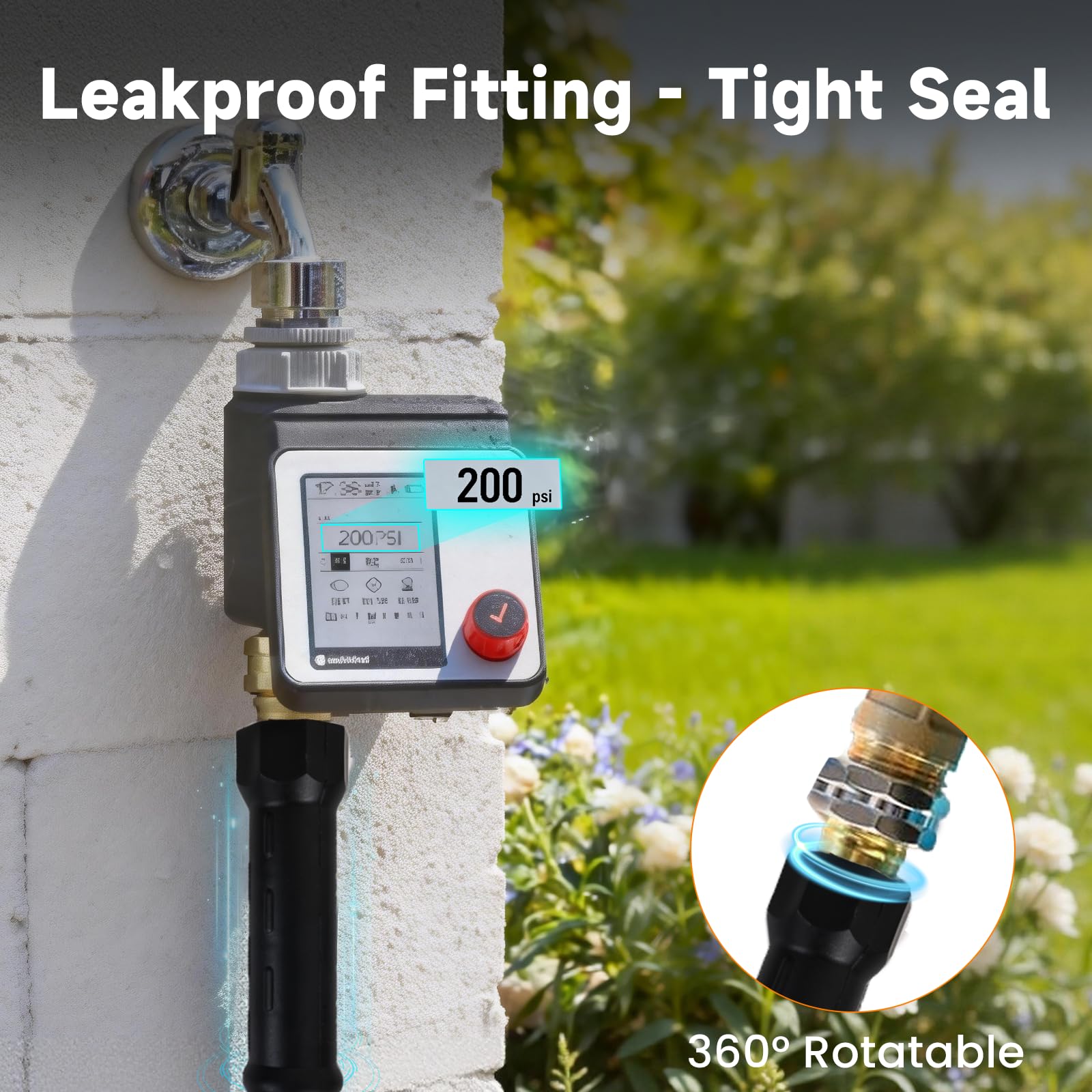 HODUP heavy duty hose kink free design maintains steady water flow