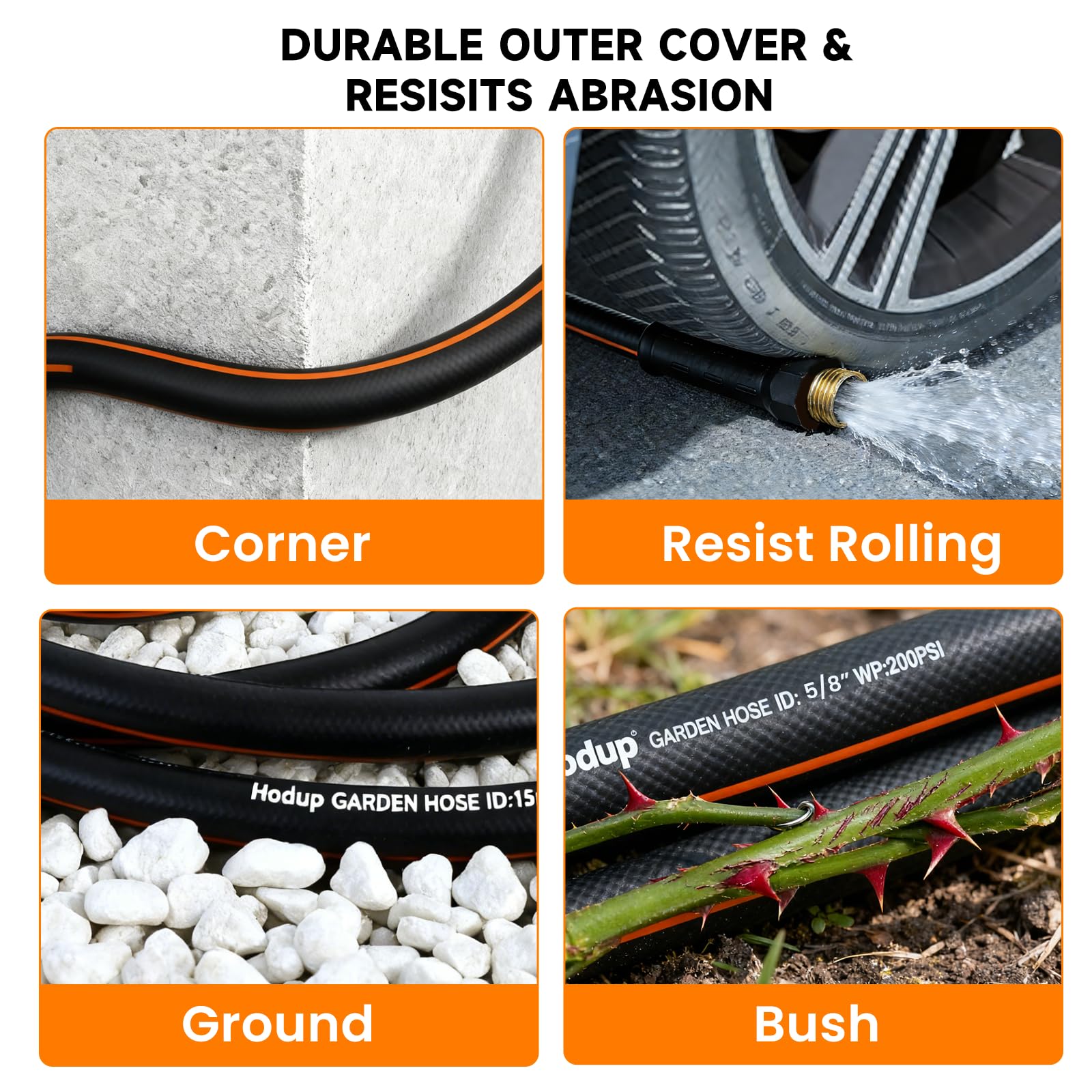HODUP heavy duty hose non expandable core maintains high pressure performance