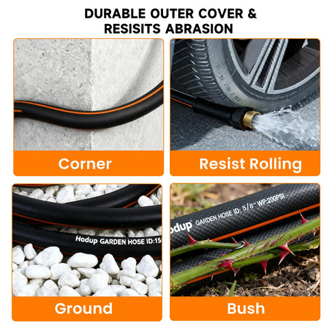 HODUP heavy duty hose non expandable core maintains high pressure performance