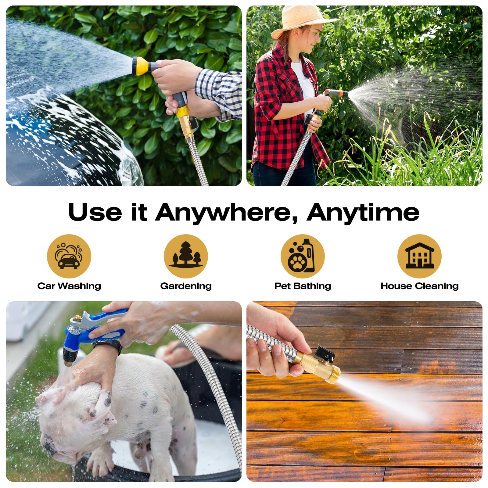 HODUP hose stored flat to prevent kinks in tight spaces