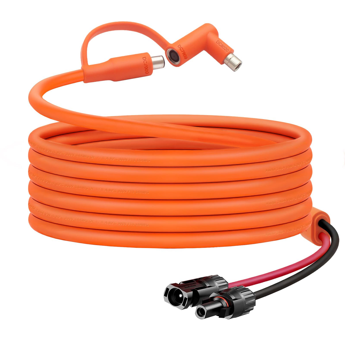 Hoeine 20ft MC4 to 8mm adapter cable for Jackery, enabling reliable solar panel connections