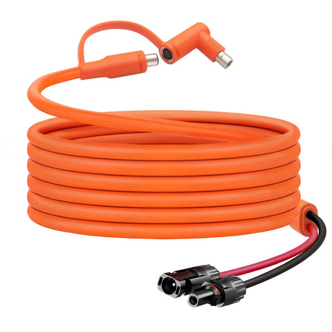 Hoeine 20ft MC4 to 8mm adapter cable for Jackery, enabling reliable solar panel connections