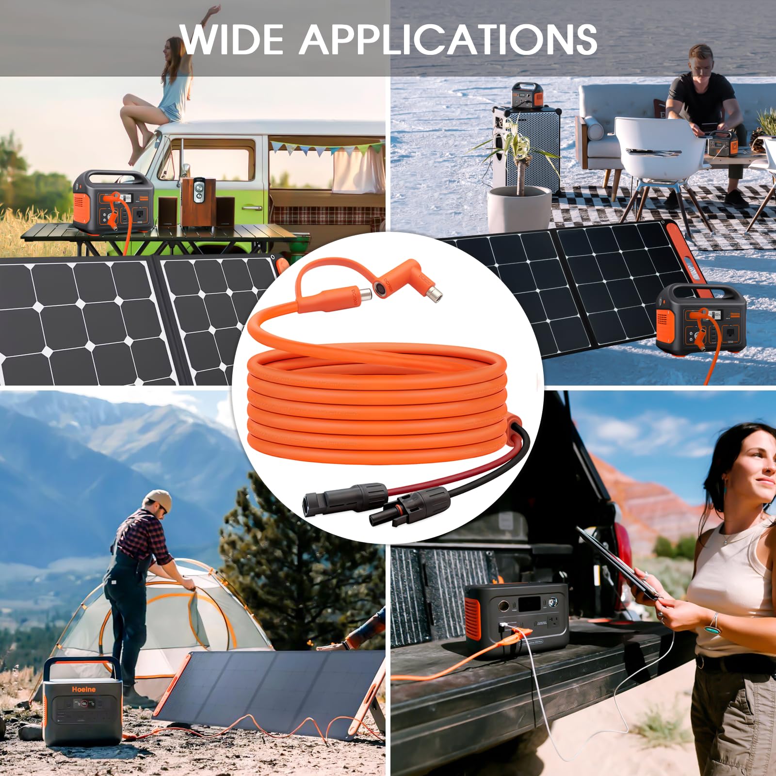 Hoeine output ends DC8020 and DC7909 for wide portable power compatibility