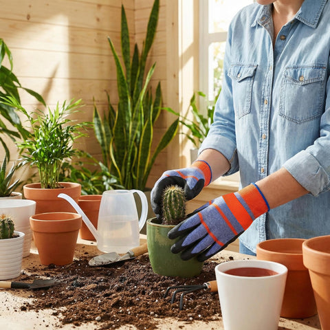 Hoemwarm 12-pack multipurpose gloves suited for gardening and home projects.