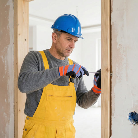 Hoemwarm gloves with reinforced cuffs prevent dirt intrusion and improve wrist comfort.