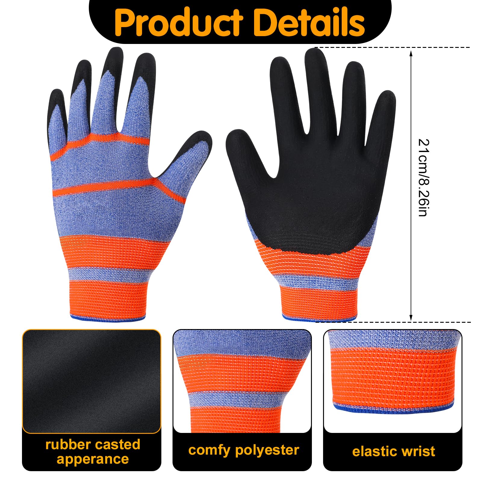 Hoemwarm gloves with soft, flexible fit for comfortable long wear during tasks.