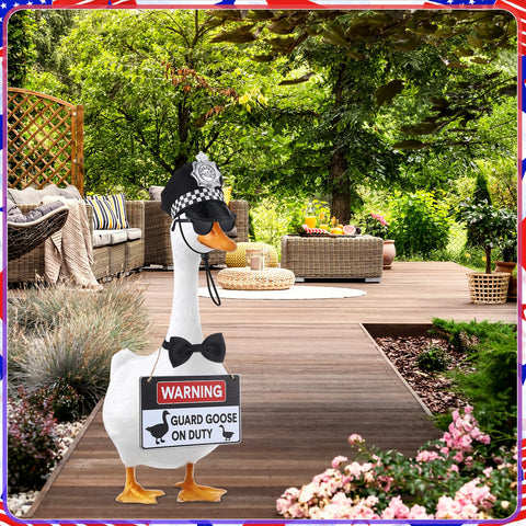 Hoemwarm adjustable bow tie simplifies porch goose setup.