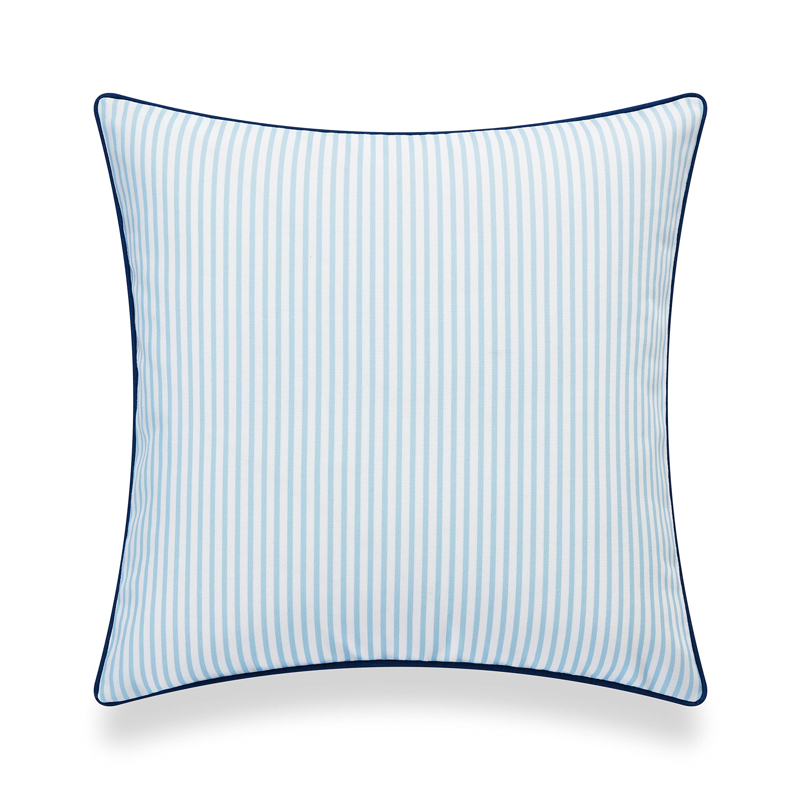 Hofdeco Premium Coastal blue stripe cover weather resistant fabric for outdoors