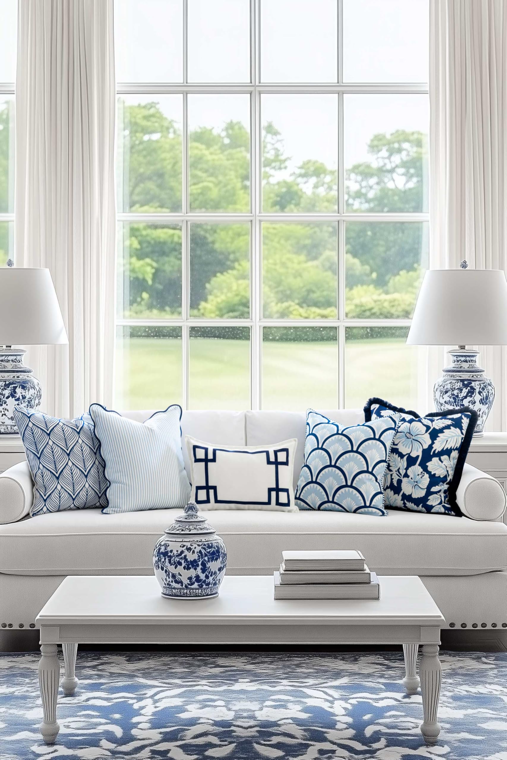 Hofdeco Premium pillow cover back with invisible zipper for easy insertion
