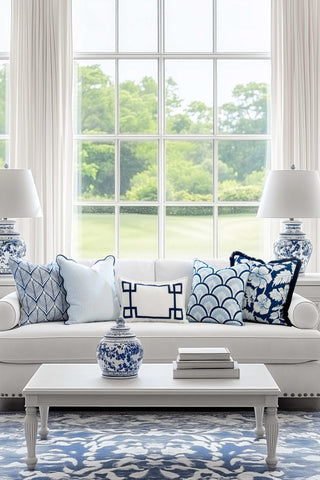Hofdeco Premium pillow cover back with invisible zipper for easy insertion
