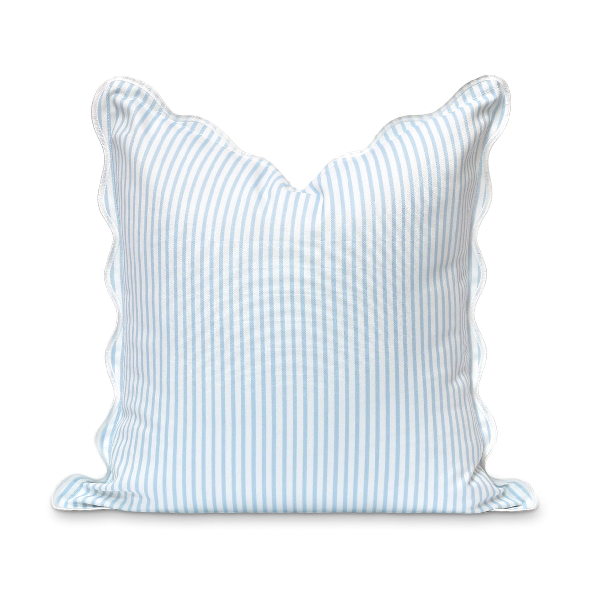 Hofdeco Premium coastal pillow cover with baby blue stripes for outdoor seating