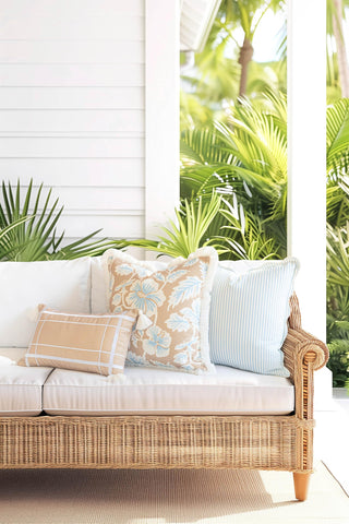 Hofdeco Premium weather-resistant fabric ideal for indoor and outdoor spaces