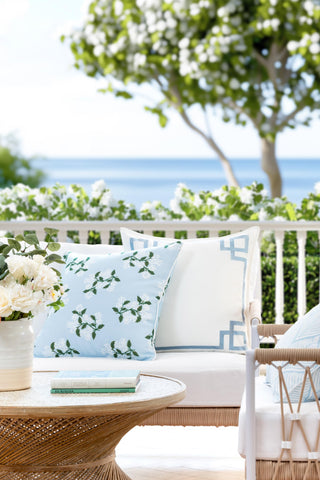 Hofdeco Premium coastal pillow cover back white for clean, versatile styling
