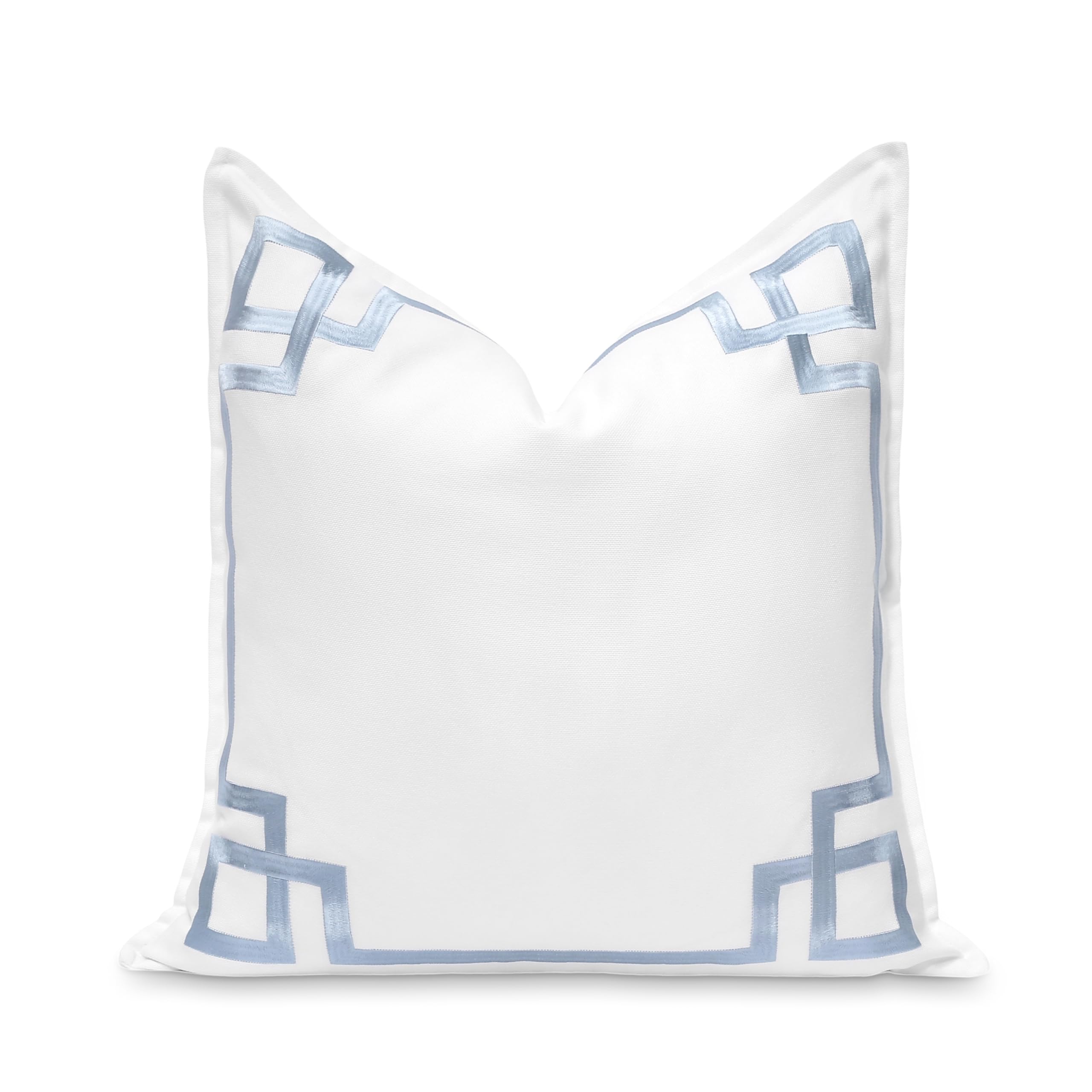 Hofdeco Premium coastal pillow cover 20x20 front embroidery for breezy interiors
