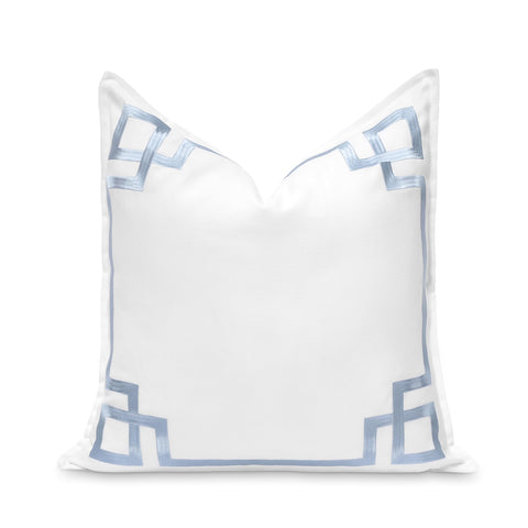 Hofdeco Premium coastal pillow cover 20x20 front embroidery for breezy interiors