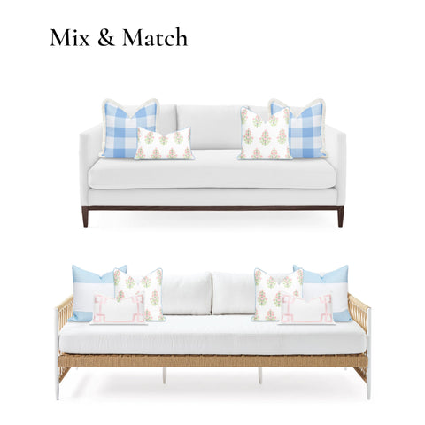 Hofdeco Premium pillow cover on outdoor setup demonstrates weather-resistant fabric.