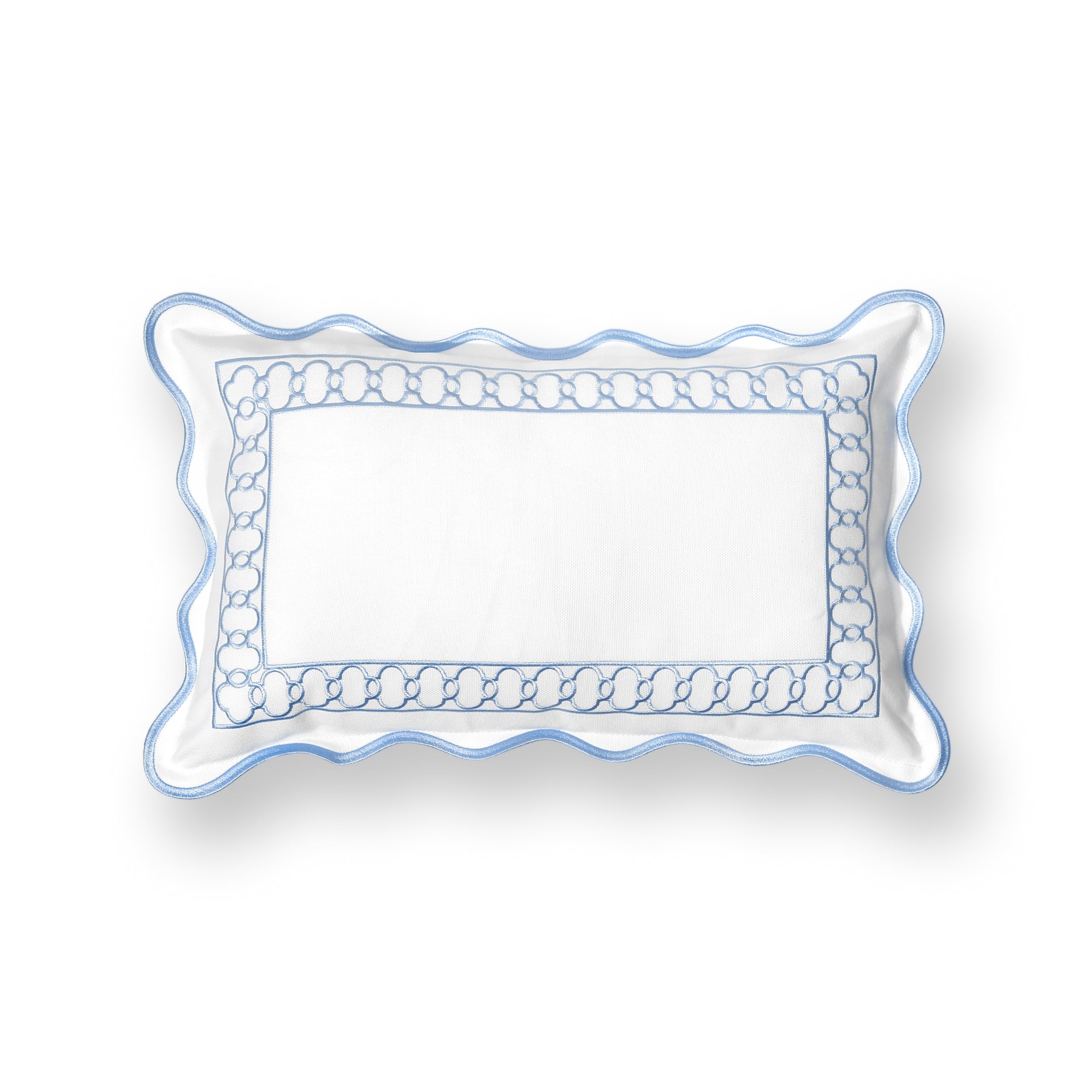 Hofdeco Premium scalloped edge detail adds refined coastal charm.