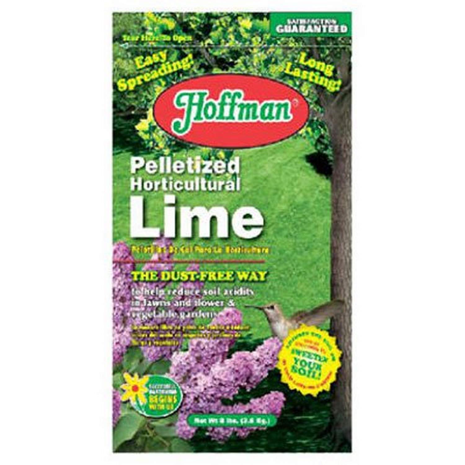 Hoffman 15208 pelletized garden lime bag improves soil pH for better nutrient access