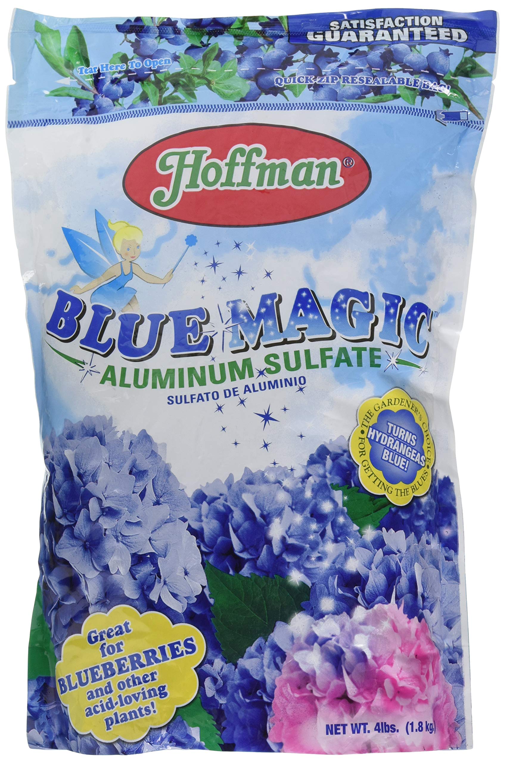 Hoffman aluminum sulfate 4lb bag for acid loving plants and soil pH adjustment