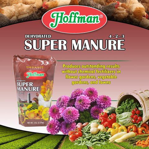 Hoffman earthworm activity is encouraged by pelletized manure for nutrient cycling.
