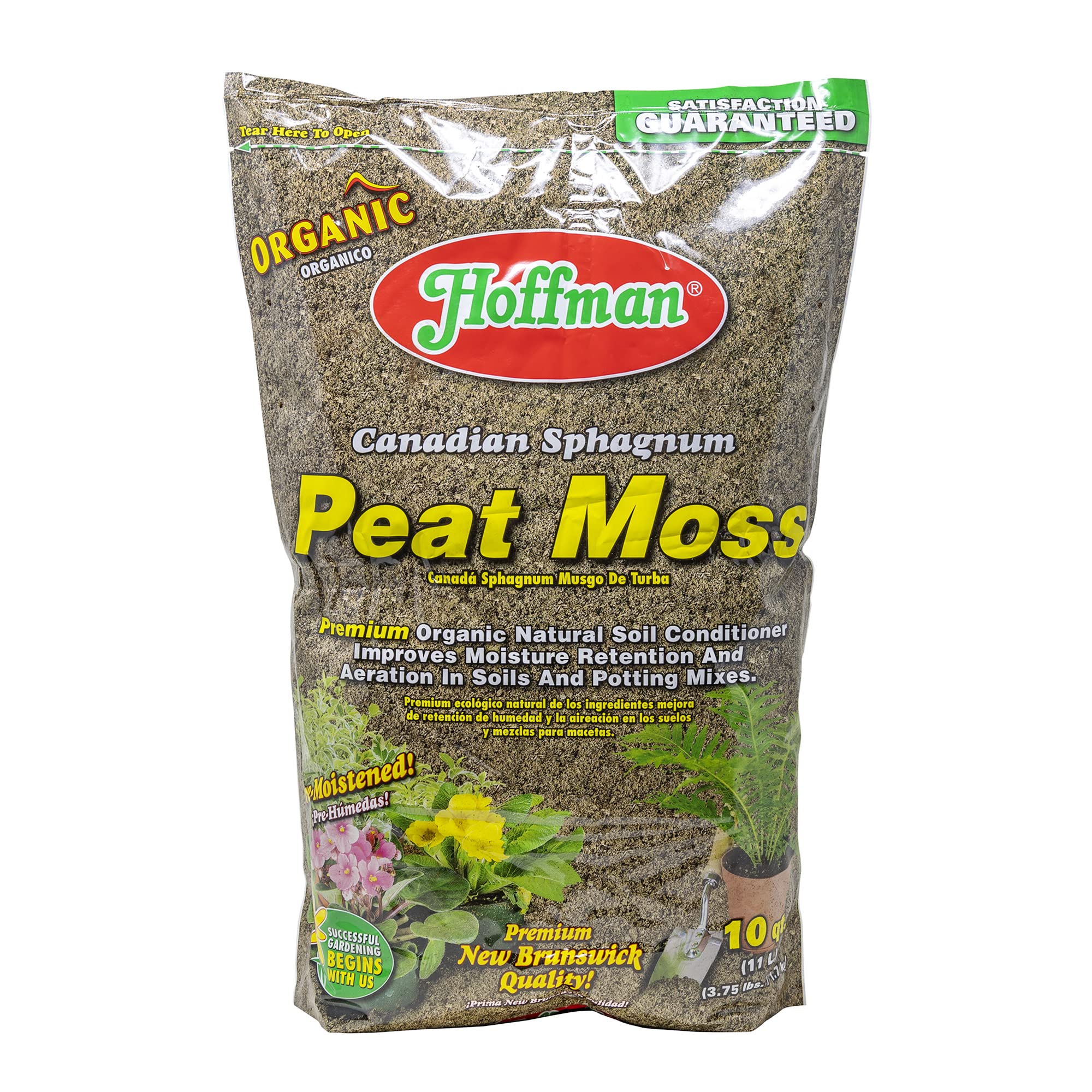 Hoffman peat moss in potting mix 2-pack 10qt shows improved moisture balance