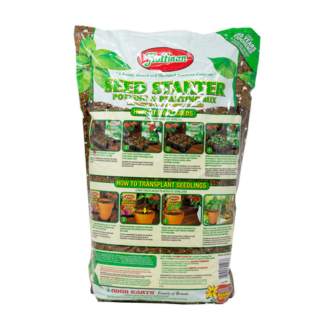 Hoffman Seed Starter Soil seed germination setup demonstrates a ready starting medium.