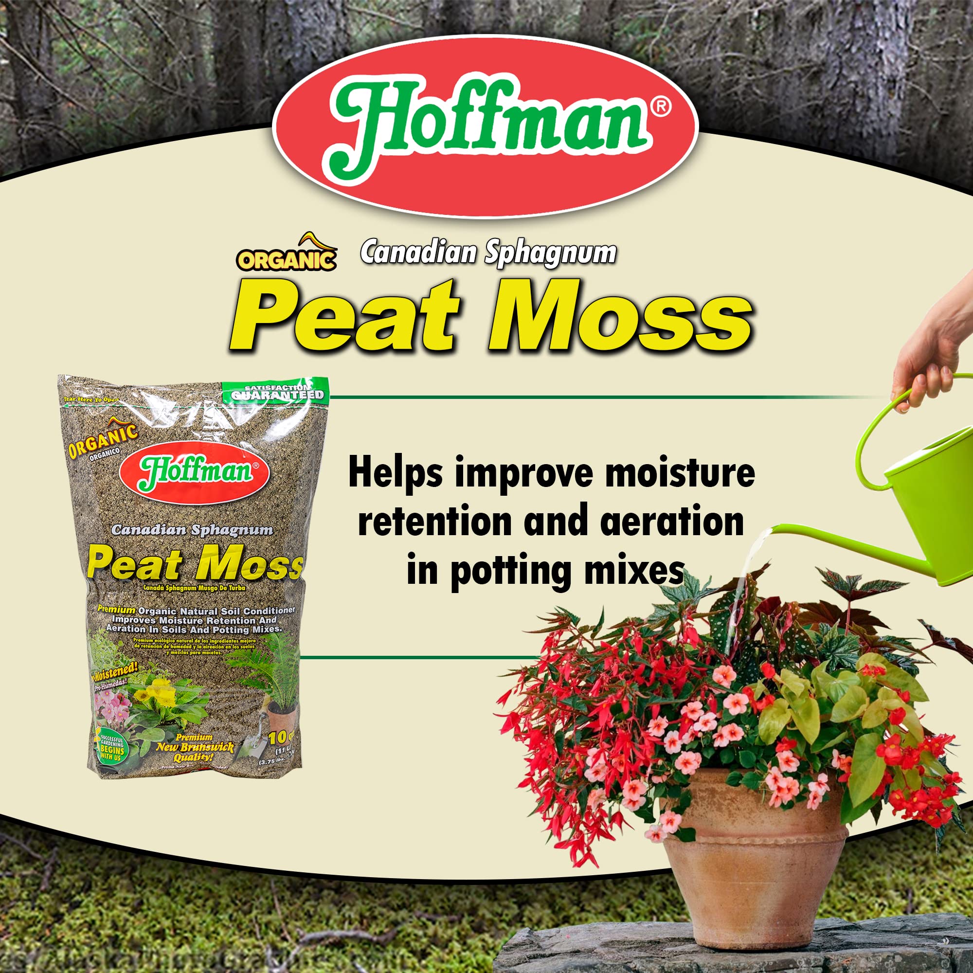 Hoffman sphagnum peat moss aeration boost 2-pack improves soil structure