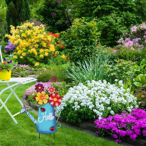 hogardeck vibrant spring colors enhance garden borders and beds