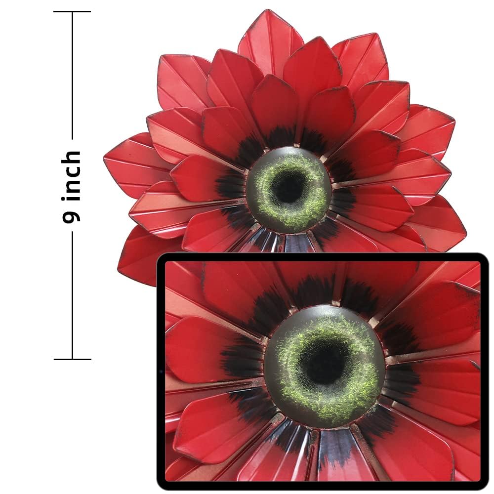 hogardeck coral-painted petal wall art enhances color and depth in rooms