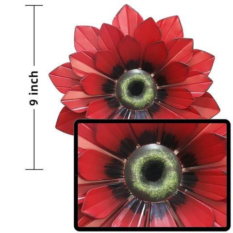 hogardeck coral-painted petal wall art enhances color and depth in rooms