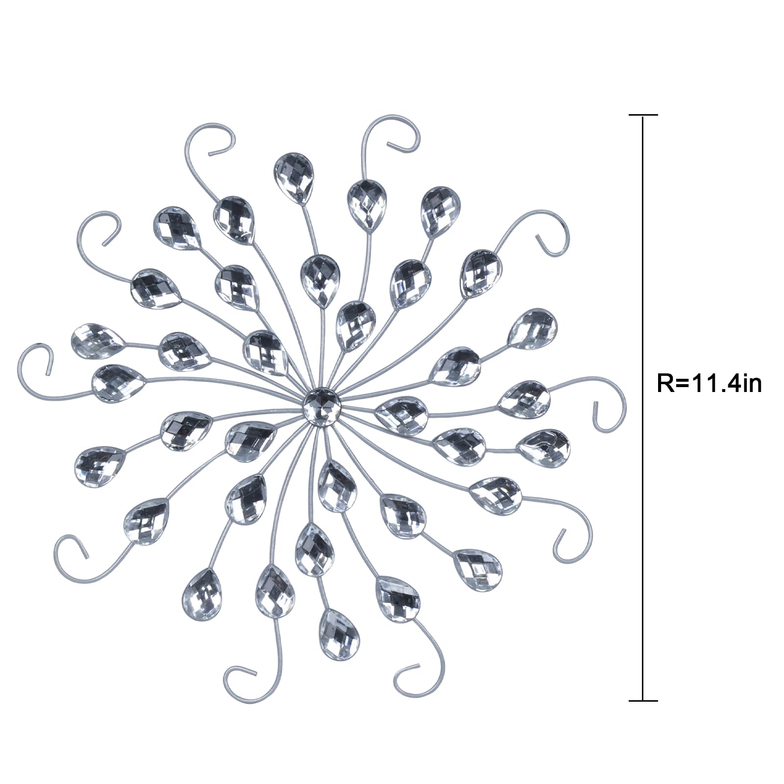 hogardeck crystal accent wall art modern design elevates living room style