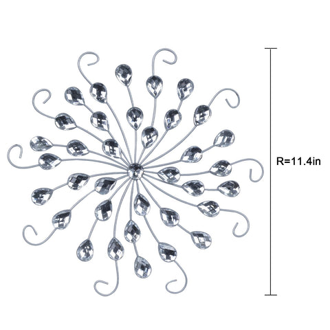 hogardeck crystal accent wall art modern design elevates living room style