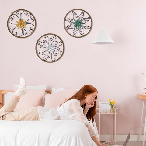 Hogardeck detailed scrollwork metal frame adds rustic elegance