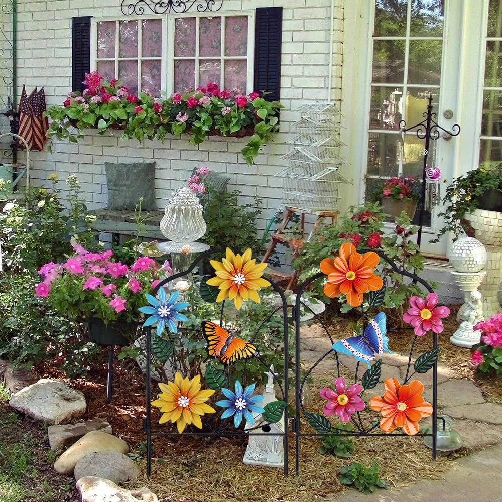 Hogardeck garden stake installs easily into lawn or planters.