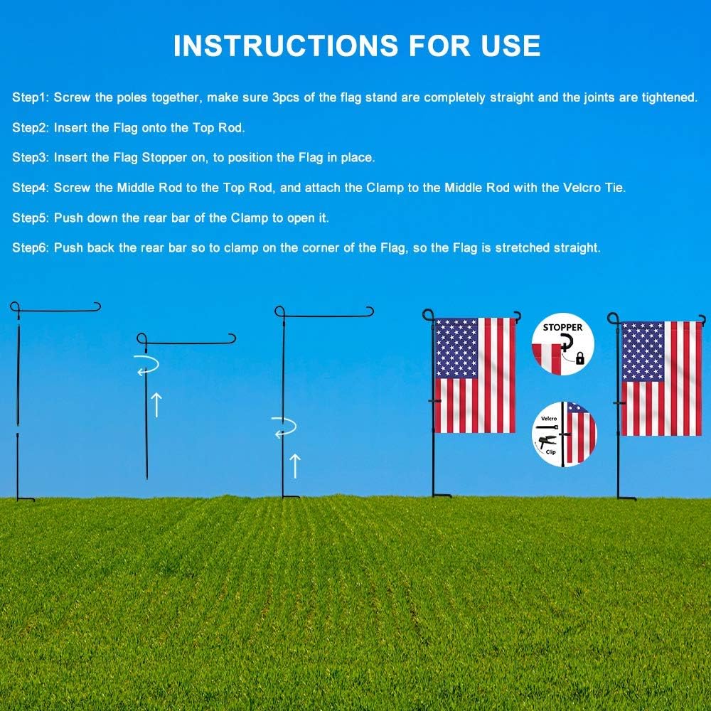 Hogardeck flag clip and stopper prevent flags from blowing away in wind.