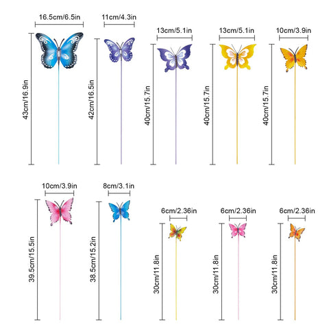 hogardeck hand-painted butterflies showcase durable, weather-ready color year-round.
