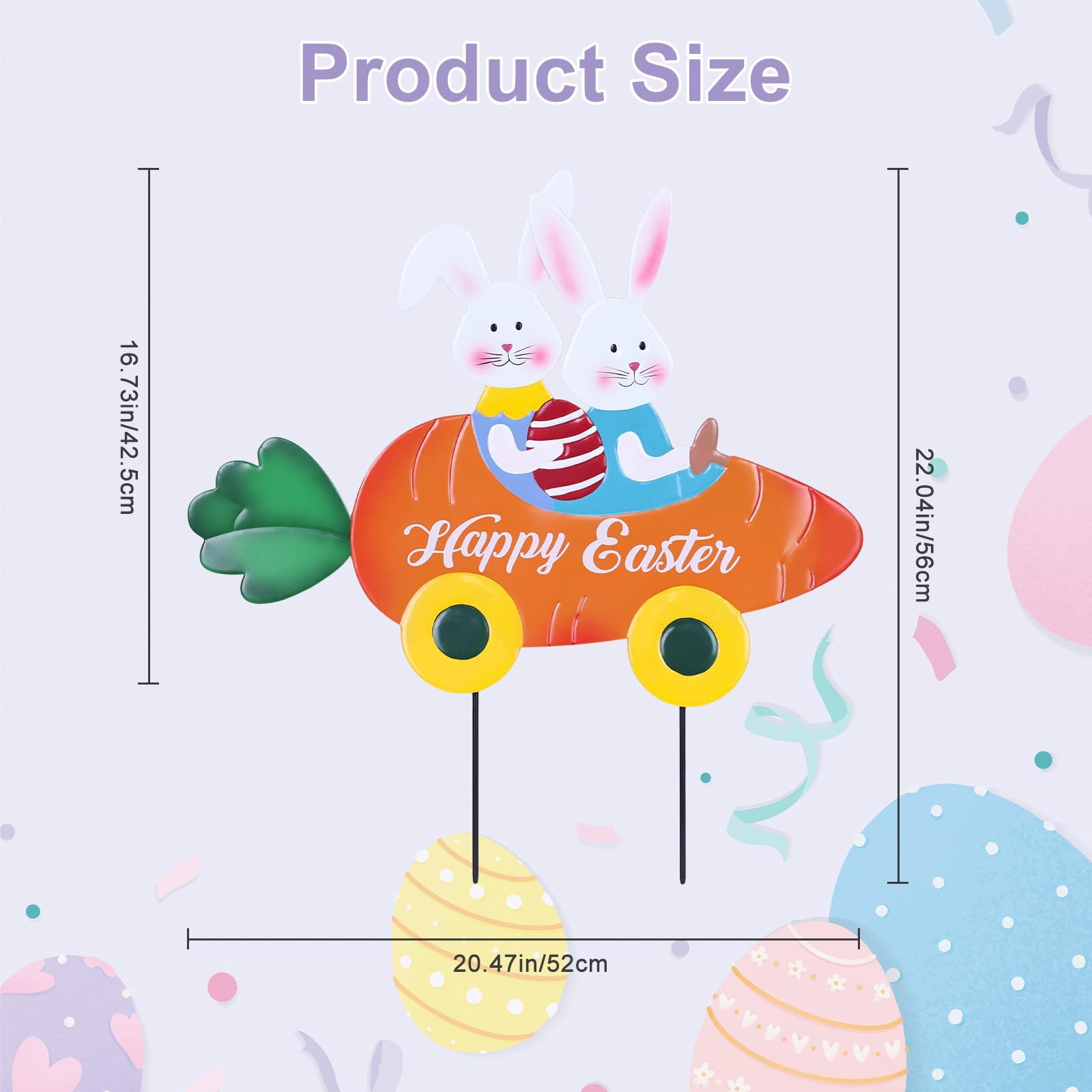 hogardeck Happy Easter yard sign ready to adorn outdoor spaces
