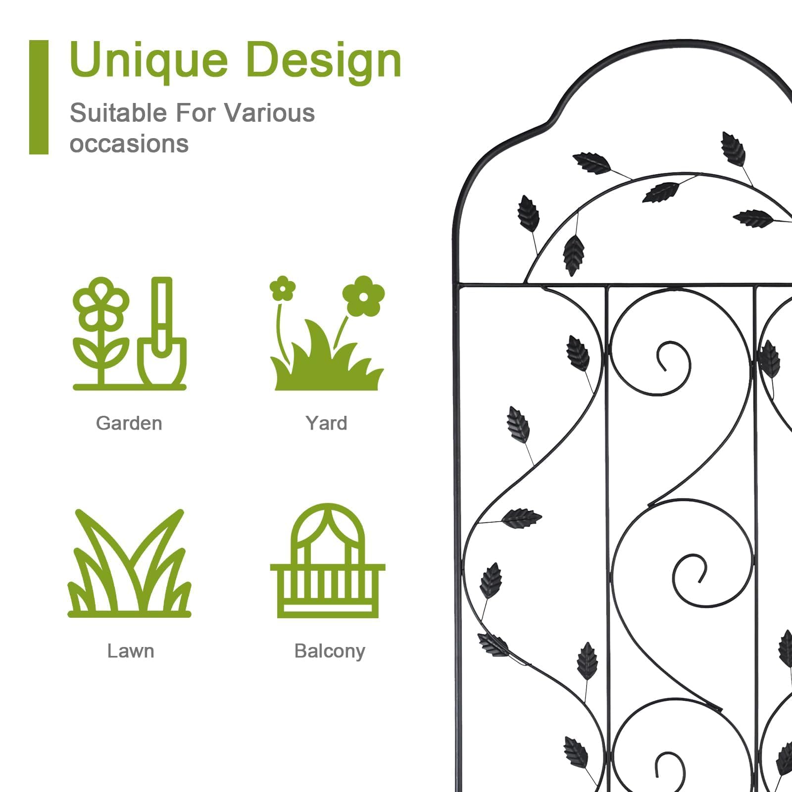 Hogardeck four interlocking panels expand trellis coverage for larger vines.