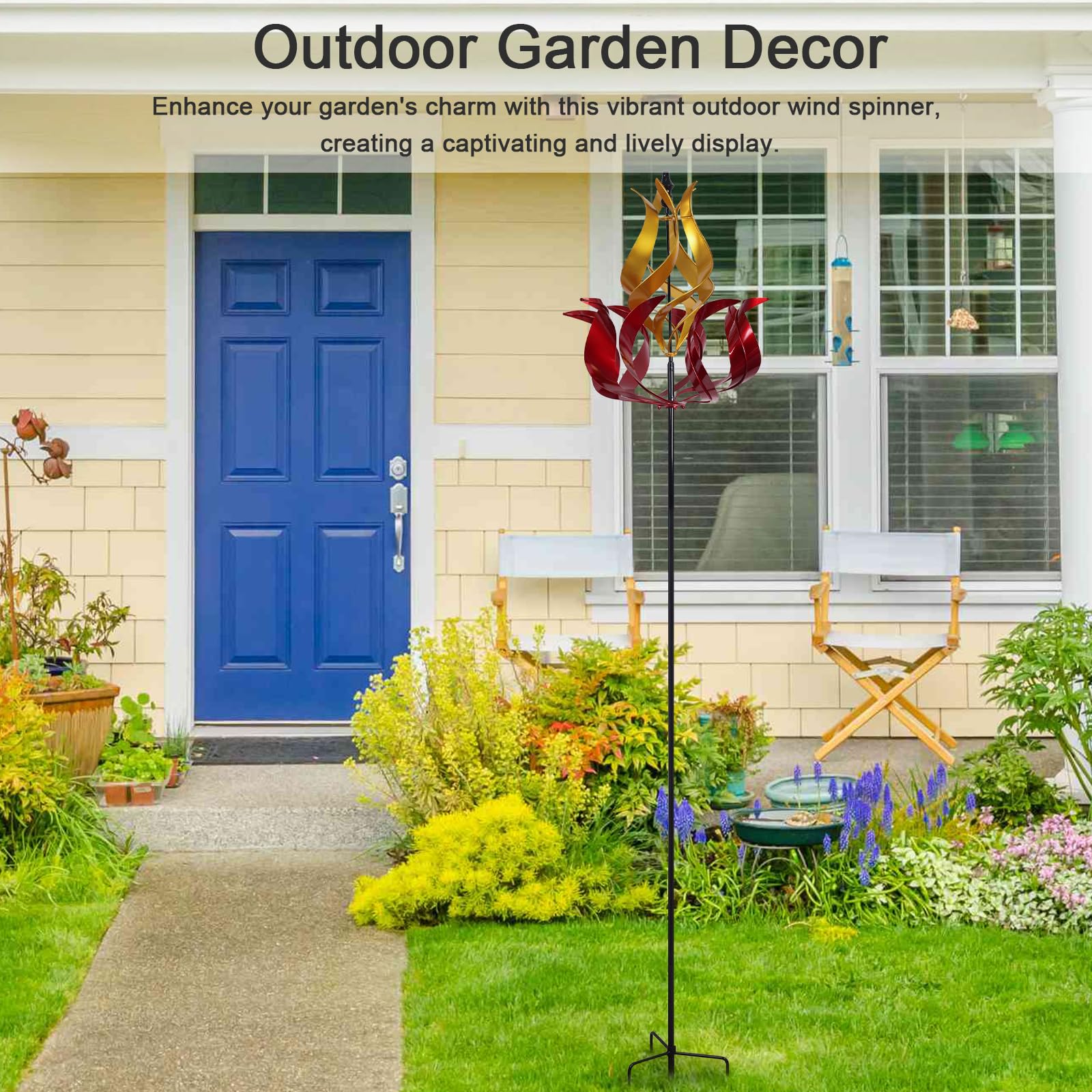 Hogardeck large garden decor creates a striking centerpiece in any yard.
