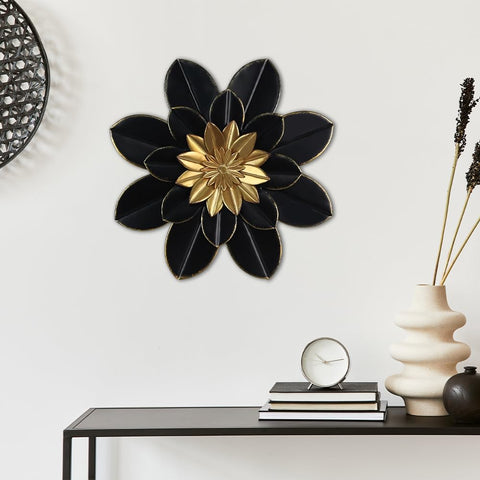hogardeck metal flower wall art outdoor finish stays vibrant in sun and weather