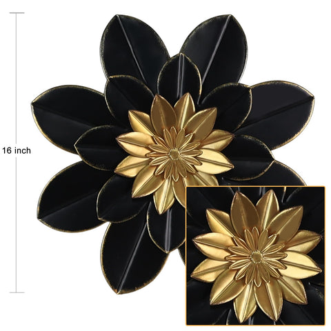 hogardeck metal flower wall art closeup petals depth for rich three-dimensional texture