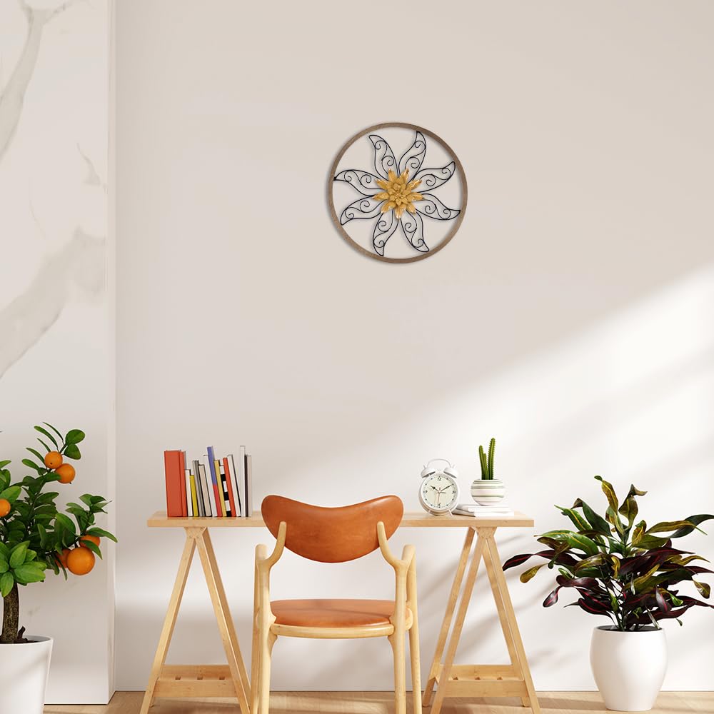 11-in diameter design blends with various decor styles indoors