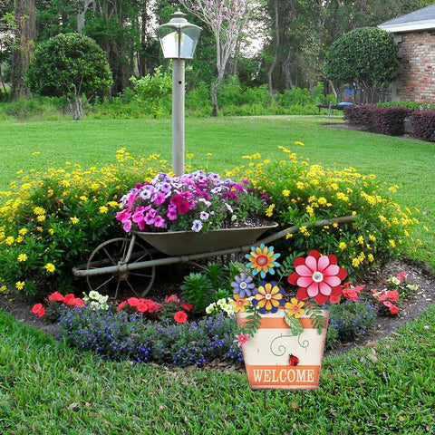hogardeck outdoor garden decor welcome sign for entryways.