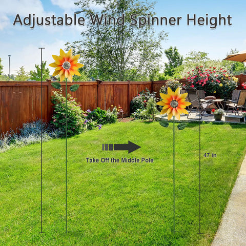 Hogardeck outdoor wind spinner enhances yard ambiance during sunny or breezy days