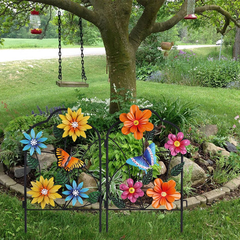 Hogardeck set of 2 garden stakes offers versatile yard decor.